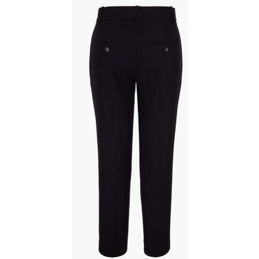 Vince Coastal Crepe Tapered Jogger Pant Size 6 Black Preppy Coastal Quiet Luxury